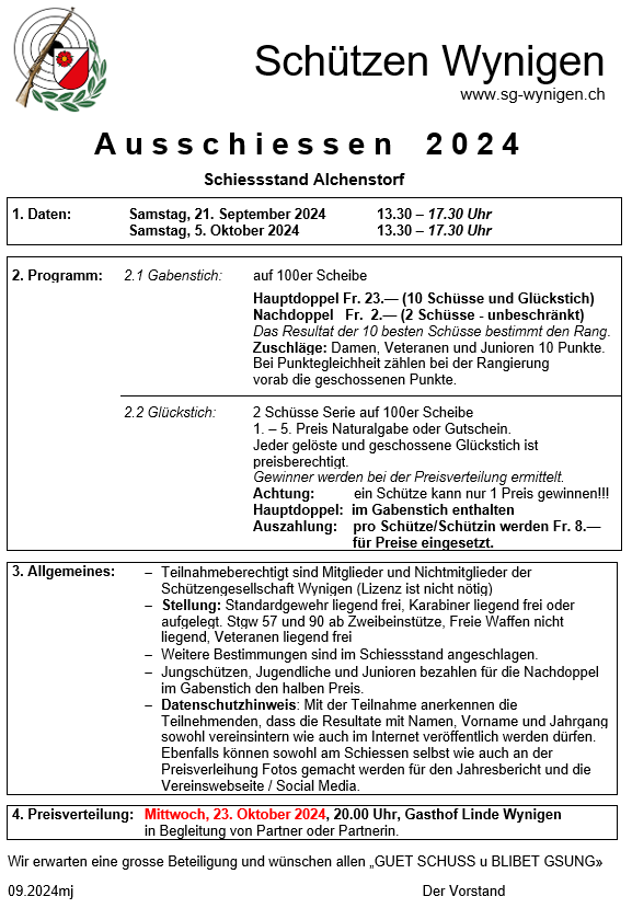 Einladung ausschiessen2024